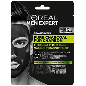L'Orâ©al L'OrâÂal Men Expert Pure Charcoal Purifying Tissue Face Mask for Men 30g L'Orâ©al L'OrâÂal Men Expert Pure Charcoal Purifying Tissue Face Mask for Men 30g