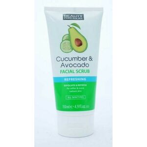 Beauty Formulas Face Scrub Cucumber & Avocado 150ml All Skin Types Beauty Formulas Face Scrub Cucumber & Avocado 150ml All Skin Types