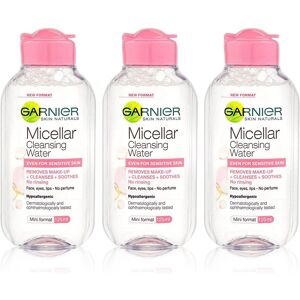 3x Garnier MICELLAR Cleansing Water Hypoallergenic Sensitive Skin 125ml 3x Garnier MICELLAR Cleansing Water Hypoallergenic Sensitive Skin 125ml