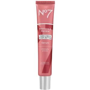 Boots No7 No7 Restore & Renew FACE & NECK MULTI ACTION Serum 50ml Boots No7 No7 Restore & Renew FACE & NECK MULTI ACTION Serum 50ml