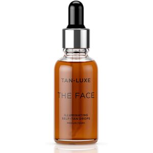 TAN -LUXE THE FACE ANTI AGE REJUVENATING SELF TAN DROPS - MEDIUM/ DARK TAN -LUXE THE FACE ANTI AGE REJUVENATING SELF TAN DROPS - MEDIUM/ DARK