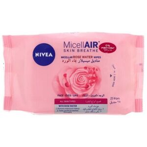 Nivea MicellAIR Skin Breathe Micellar Rose Water Wipes 25's Nivea MicellAIR Skin Breathe Micellar Rose Water Wipes 25's