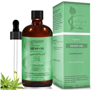 intelligent cosmetics HEMP SEED OIL 100ML, 100% Cold Pressed Unrefined, Organic, Pure & Natural. Skin intelligent cosmetics HEMP SEED OIL 100ML, 100% Cold Pressed Unrefined, Organic, Pure & Natural. Skin