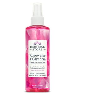 Unbranded HERITAGE STORE Rosewater with Glycerin Alcohol Free, 100% Pure Vegan Benefit Unbranded HERITAGE STORE Rosewater with Glycerin Alcohol Free, 100% Pure Vegan Benefit