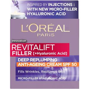 L’Oréal Paris L'Oreal Paris Revitalift Filler + Hyaluronic Acid Anti Ageing Anti-Wrinkle Spf 5 L’Oréal Paris L'Oreal Paris Revitalift Filler + Hyaluronic Acid Anti Ageing Anti-Wrinkle Spf 5