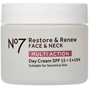 Boots No7 No7 Restore & Renew FACE & NECK MULTI ACTION Day Cream 50ml Boots No7 No7 Restore & Renew FACE & NECK MULTI ACTION Day Cream 50ml