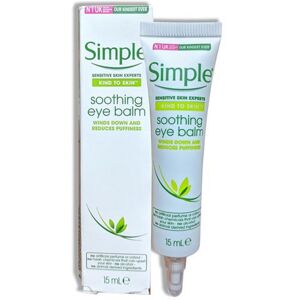 Simple Soothing Eye Balm Reduces Puffiness 15ml for Sensitive Skin Simple Soothing Eye Balm Reduces Puffiness 15ml for Sensitive Skin
