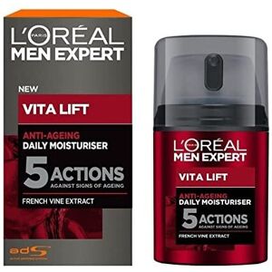L’Oreal Paris Men Expert Vita Lift 5 Daily Moisturiser - Face Cream for Men L’Oreal Paris Men Expert Vita Lift 5 Daily Moisturiser - Face Cream for Men