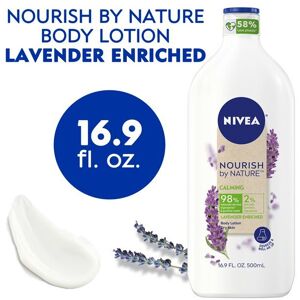 NIVEA Nourish by Nature Lavender Enriched Calming Body Lotion, 16.9 Fl Oz NIVEA Nourish by Nature Lavender Enriched Calming Body Lotion, 16.9 Fl Oz