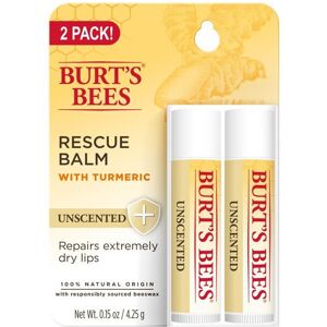 Burts Bees 100% Natural Origin Rescue Lip Balm With Beeswax and Antioxidant-Ric Burts Bees 100% Natural Origin Rescue Lip Balm With Beeswax and Antioxidant-Ric