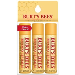 Burts Bees 100% Natural Origin Moisturizing Lip Balm, Original Beeswax with Vit Burts Bees 100% Natural Origin Moisturizing Lip Balm, Original Beeswax with Vit