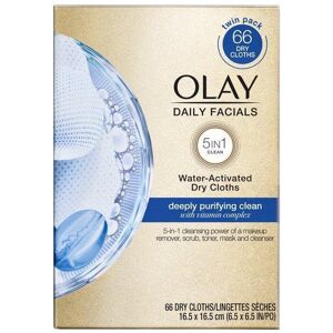 Olay Daily Facials Cleansing Cloths, Deep Purifying, 66 Count Olay Daily Facials Cleansing Cloths, Deep Purifying, 66 Count