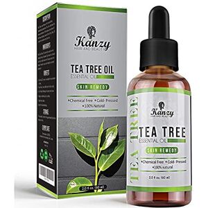 KANZY HAIR AND BEAUTY Kanzy Tea Tree Oil for Skin 60ml Treatment for Hair, Face, Acne Blemishes, & Nai KANZY HAIR AND BEAUTY Kanzy Tea Tree Oil for Skin 60ml Treatment for Hair, Face, Acne Blemishes, & Nai