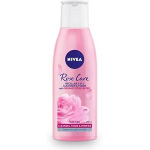 NIVEA MicellAIR 2 in 1 Rose Water Cleanser & Toner (200ml), Micellar Cleansing W NIVEA MicellAIR 2 in 1 Rose Water Cleanser & Toner (200ml), Micellar Cleansing W