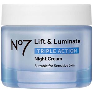 Boots No7 No7 Lift & Luminate TRIPLE ACTION Night Cream Enhanced Formula 50ml Boots No7 No7 Lift & Luminate TRIPLE ACTION Night Cream Enhanced Formula 50ml