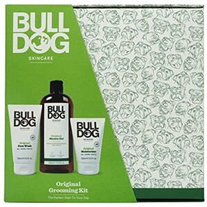 Bulldog Skincare - Original Grooming Kit, Gift Set for Men (x1 Moisturiser 100ml, x1 Fac Bulldog Skincare - Original Grooming Kit, Gift Set for Men (x1 Moisturiser 100ml, x1 Fac