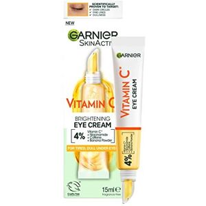 Garnier Eye Cream, With 4% Vitamin C, Brightening Eye Treatment For Dark Circles Garnier Eye Cream, With 4% Vitamin C, Brightening Eye Treatment For Dark Circles