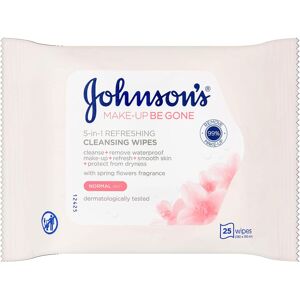 Johnson & Johnson Johnson's Face Care Makeup Be Gone Refreshing Wipes - 25 wipes Johnson & Johnson Johnson's Face Care Makeup Be Gone Refreshing Wipes - 25 wipes