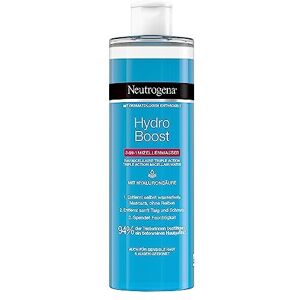 Neutrogena Hydro Boost Facial Cleanser, Micellar Water with Hyaluron, Makeup Remover, 3 x 4 Neutrogena Hydro Boost Facial Cleanser, Micellar Water with Hyaluron, Makeup Remover, 3 x 4