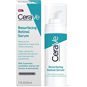 CeraVe Resurfacing Retinol Serum with Ceramides and Niacinamide for Blemish-Pron CeraVe Resurfacing Retinol Serum with Ceramides and Niacinamide for Blemish-Pron