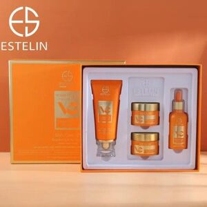 Unbranded Estelin Vitamin C Plus Hyaluronic, Niacinamide Serum, Day & Night Cream, Cleanse Unbranded Estelin Vitamin C Plus Hyaluronic, Niacinamide Serum, Day & Night Cream, Cleanse