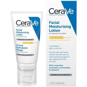 CeraVe AM Facial Moisturising Lotion SPF50 &Ceramides & Vitamin E 52ml CeraVe AM Facial Moisturising Lotion SPF50 &Ceramides & Vitamin E 52ml