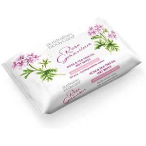 Austalian Bodycare Australian Bodycare Rose Geranium Skin Wipes (24) Austalian Bodycare Australian Bodycare Rose Geranium Skin Wipes (24)