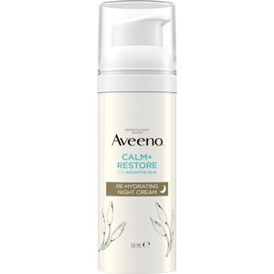 Aveeno Face CALM+RESTORE Re-Hydrating Night Cream Intensely Nourishes With Shea Aveeno Face CALM+RESTORE Re-Hydrating Night Cream Intensely Nourishes With Shea