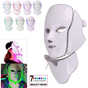 STOYOTU 7 LED Face Mask Neck Rejuvenation Therapy Wrinkles Anti aging Light Therapy Face STOYOTU 7 LED Face Mask Neck Rejuvenation Therapy Wrinkles Anti aging Light Therapy Face