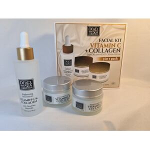 Dead Sea Collection Collagen Vitamin C 3in1 Facial Kit day / Night cream Serum Dead Sea Collection Collagen Vitamin C 3in1 Facial Kit day / Night cream Serum