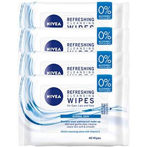NIVEA Refreshing Cleansing Face Wipes, 40 wipes, Pack of 4 NIVEA Refreshing Cleansing Face Wipes, 40 wipes, Pack of 4