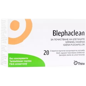 Blephaclean eyelid hygiene wipes, 20 pieces, Thea Blephaclean eyelid hygiene wipes, 20 pieces, Thea