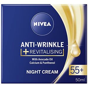 NIVEA Anti-Wrinkle and Revitalising Night Cream (50ml), Overnight Moisturiser for 55+ NIVEA Anti-Wrinkle and Revitalising Night Cream (50ml), Overnight Moisturiser for 55+
