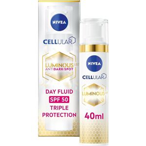 NIVEA Cellular Luminous 630 Anti Dark-Spot Day Moisturiser SPF 50 (40ml) Hydrating Flu NIVEA Cellular Luminous 630 Anti Dark-Spot Day Moisturiser SPF 50 (40ml) Hydrating Flu