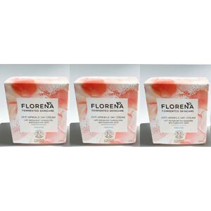 3 x Florena Fermented Skincare Vegan Anti Wrinkle Day Cream 50ml 3 x Florena Fermented Skincare Vegan Anti Wrinkle Day Cream 50ml