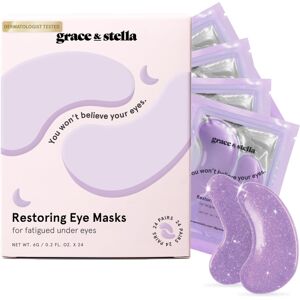 grace & stella Purple Under Eye Gel Patches with Retinol 24 Pairs - Dermatologis grace & stella Purple Under Eye Gel Patches with Retinol 24 Pairs - Dermatologis