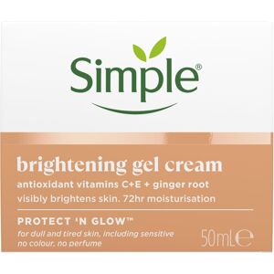 Simple Protect 'N' Glow Brightening Gel Face Cream Facial Moisturiser With Antioxidant Simple Protect 'N' Glow Brightening Gel Face Cream Facial Moisturiser With Antioxidant