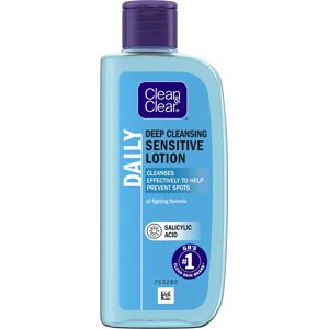 Clean & Clear Deep Cleansing Lotion for Sensitive Skin (1x 200ml), Daily Clean a Clean & Clear Deep Cleansing Lotion for Sensitive Skin (1x 200ml), Daily Clean a