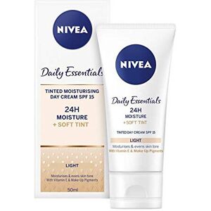 3 x NIVEA Daily Essentials Tinted Moisturising Day Cream Natural SPF 8 50ml 3 x NIVEA Daily Essentials Tinted Moisturising Day Cream Natural SPF 8 50ml