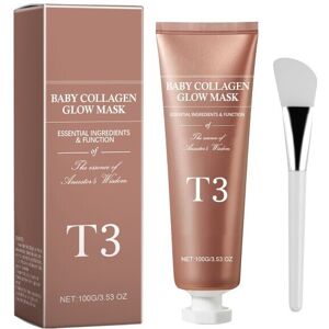 Unbranded T3 Collagen Mask, T3 Baby Collagen Glow Mask, T3 Collagen Peel Off Mask, Korean Unbranded T3 Collagen Mask, T3 Baby Collagen Glow Mask, T3 Collagen Peel Off Mask, Korean