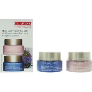 Clarins Multi Active Partners Set - Hydrating All Skin Types, Day & Night Creams Clarins Multi Active Partners Set - Hydrating All Skin Types, Day & Night Creams