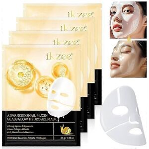 Unbranded (1pc) Advanced Snail Mucin Glass Glow Hydrogel Face Masks, Collagen Face Real De Unbranded (1pc) Advanced Snail Mucin Glass Glow Hydrogel Face Masks, Collagen Face Real De