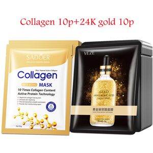 FLEMYE (F) 20pcs Hyaluronic Acid Collagen Face Mask skincare Moisturizing Firming Hydra FLEMYE (F) 20pcs Hyaluronic Acid Collagen Face Mask skincare Moisturizing Firming Hydra