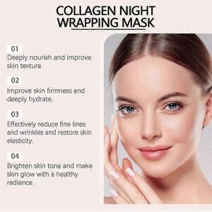 Unbranded (1pc) Collagen Night Wrapping Mask Overnight Wrapping Peel Off Natural Facial Ma Unbranded (1pc) Collagen Night Wrapping Mask Overnight Wrapping Peel Off Natural Facial Ma