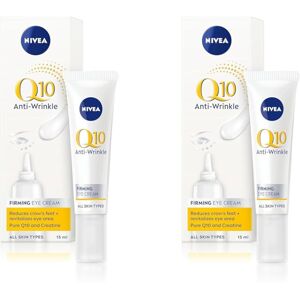 NIVEA Q10 Anti-Wrinkle Power Firming Eye Cream to Reduce Crow's Feet, Lines and NIVEA Q10 Anti-Wrinkle Power Firming Eye Cream to Reduce Crow's Feet, Lines and