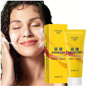 YETP STAR (1pc) Sulfur Cleansing Cream -100g, Rich In Sulfur Ingredients, Deeply Cleanses YETP STAR (1pc) Sulfur Cleansing Cream -100g, Rich In Sulfur Ingredients, Deeply Cleanses