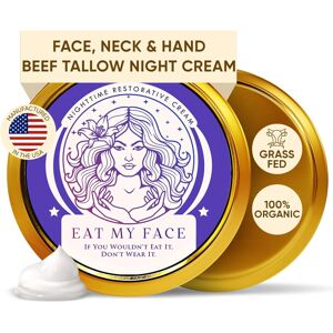 Eat Wholesome Food Co.Eat Wholesome Food Co. Eat My Face Grass Fed Tallow Nighttime Restorative Face Cream Hydrating Night Cr Eat Wholesome Food Co.Eat Wholesome Food Co. Eat My Face Grass Fed Tallow Nighttime Restorative Face Cream Hydrating Night Cr