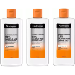 3 x 200ml Neutrogena Blackhead Eliminating Cleansing Toner 3 x 200ml Neutrogena Blackhead Eliminating Cleansing Toner