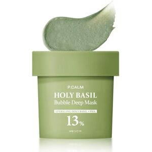 P. CALME P.CALM Holy Basil Bubble Deep Mask 90g Korean Pore Clearing Wash Off Mask Bl P. CALME P.CALM Holy Basil Bubble Deep Mask 90g Korean Pore Clearing Wash Off Mask Bl