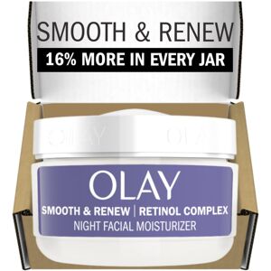Olay Smooth & Renew Retinol Face Moisturizer 2 oz Fragrance Free Night Cream fo Olay Smooth & Renew Retinol Face Moisturizer 2 oz Fragrance Free Night Cream fo